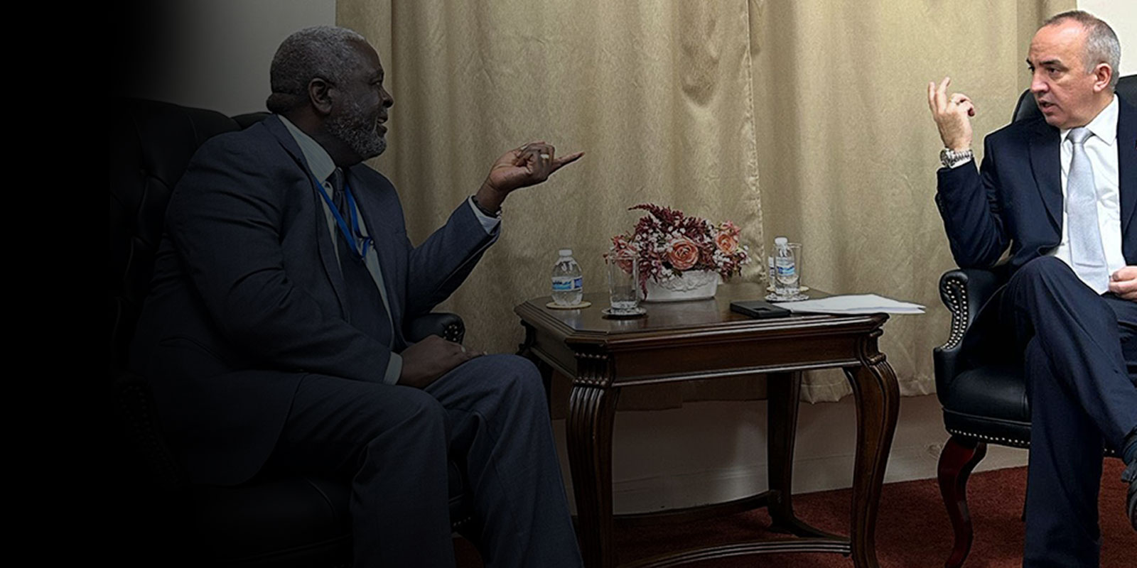 Amb. Brown Meets Cuban Counterpart